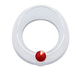 UP20820-Universal Small Gauge Cover With Visor - Red Crystal