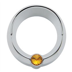 UP20829-Signature Series Small Gauge Cover With Visor For Freightliner - Amber Crystal