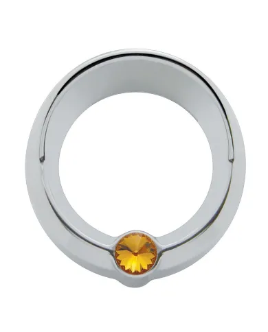 UP20829-Signature Series Small Gauge Cover With Visor For Freightliner - Amber Crystal