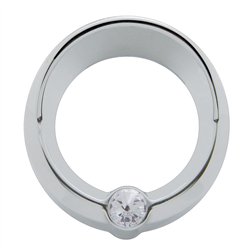 UP20831-Signature Series Small Gauge Cover With Visor For Freightliner - Clear Crystal