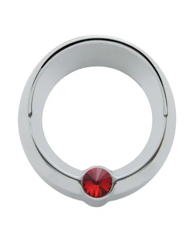 UP20834-Signature Series Small Gauge Cover With Visor For Freightliner - Red Crystal