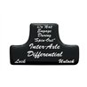 UP21010-1K-"Axle Differential" Switch Guard Sticker Only - Glossy Black