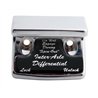 UP21012-Chrome Plastic Axle/Differential Switch Guard With Glossy Sticker For 1990-2010 Freightliner Classic-Black