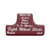 UP21020-1R-"Fifth Wheel" Switch Guard Sticker Only - Red