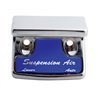 UP21026-Chrome Plastic Suspension Air Switch Guard With Glossy Sticker For 1990-2010 Freightliner Classic-Blue