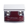 UP21030-Chrome Plastic Suspension Air Switch Guard With Glossy Sticker For 1990-2010 Freightliner Classic-Red