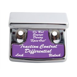 UP21047-"Traction Control Differential" Switch Guard With Purple Sticker
