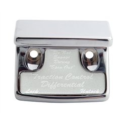 UP21049-"Traction Control Differential" Switch Guard With Silver Sticker