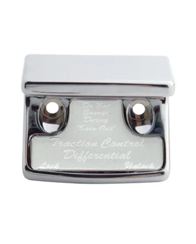 UP21049-"Traction Control Differential" Switch Guard With Silver Sticker