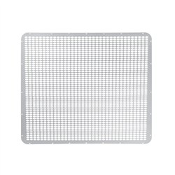 UP21062-430 Stainless Grille Mesh For Peterbilt 379 With Extended Hood - Straight Oval Holes