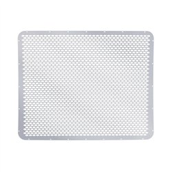 UP21064-430 Stainless Grille Mesh For Peterbilt 379 With Short Hood - Alternating Oval Holes