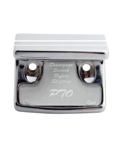 UP21075-"PTO" Switch Guard With Silver Sticker