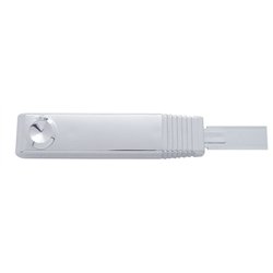 UP21080-Chrome Turn Signal Lever Cover - Indented