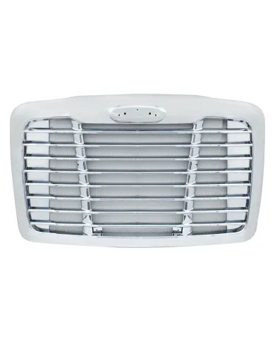 UP21140-Chrome Grille With Chrome Bug Screen For 2008-2017 Freightliner Cascadia