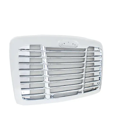 UP21140-Chrome Grille With Chrome Bug Screen For 2008-2017 Freightliner Cascadia