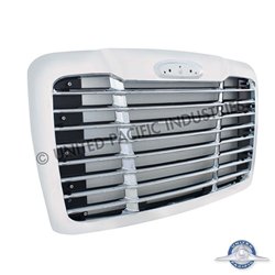 UP21150-Winter Guard Edition Chrome Grille With Bug Screen For 2008-2017 Freightliner Cascadia