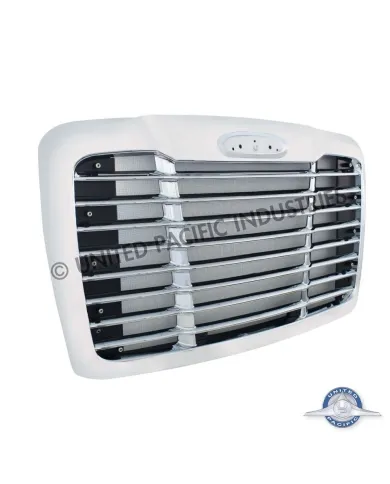 UP21150-Winter Guard Edition Chrome Grille With Bug Screen For 2008-2017 Freightliner Cascadia