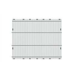 UP21185-Aluminum Billet Style Grille Insert With Vertical Bars For Peterbilt 379 Extended Hood