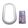 UP21718-Stainless Steel Oval Window Trim With Sealant Adhesive For Peterbilt