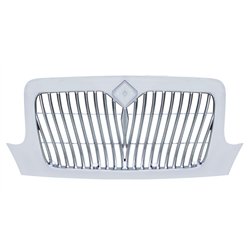 UP21206-Chrome Grille With Curved Grille Bars For 2002-2018 International Durastar