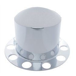 UP21211-Stainless Dome Rear Axle Cover 2PC Kit For 1-1/2" Nut Cover - Aluminum Wheel