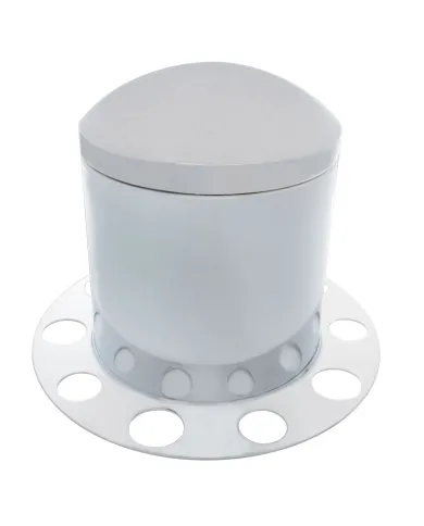 UP21212-Stainless Dome Rear Axle Cover 3PC Kit For 1-1/2" Nut Cover - Steel Wheel