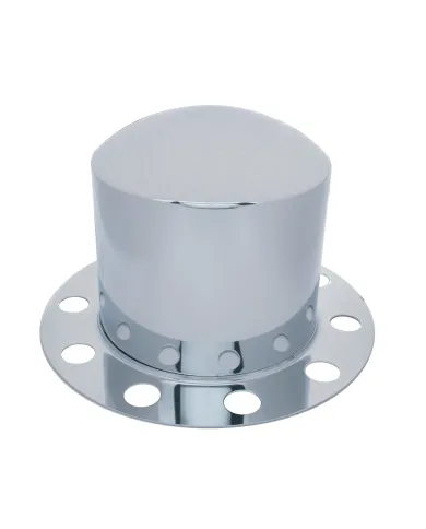 UP21223-Stainless Dome Rear Axle Cover 2PC Kit For 33mm Nut Cover - Steel/Aluminum Wheel