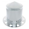 UP21226-Stainless Pointed Rear Axle Cover 3PC Kit For 33mm Nut Cover - Steel/Aluminum Wheel