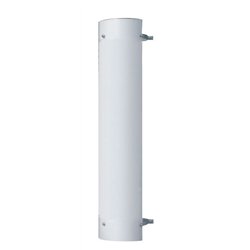 UP21232-48" Tall 180 Degree Stainless Exhaust Muffler Shield For 8" Diameter Exhaust - Plain