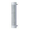 UP21235-48" Tall 180 Degree Stainless Exhaust Muffler Shield For 7" Diameter Exhaust - Round Slot