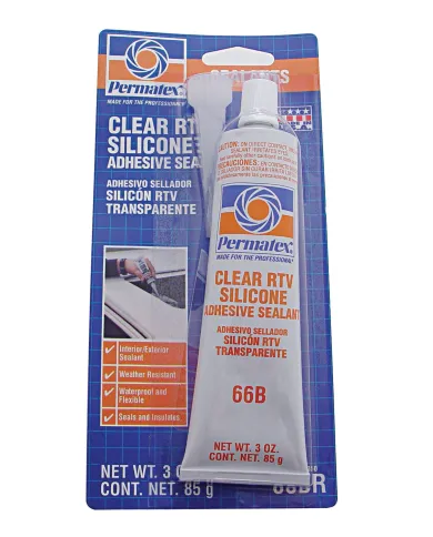 UP21718-2-Clear RTV Silicone Sealant Adhesive - 3 Ounce Tube