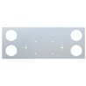 UP21475-33-3/4" Stainless Steel Rear Center Light Panel With Four 4" Light Cutouts