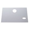 UP21520-Stainless Glove Box Cover With Oval Cutout For Early Peterbilt