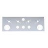 UP21630-SS Rear Center Light Panel With 2X 4" Light Cutouts & 4X 2" Light Cutouts & 4X Universal Cutouts