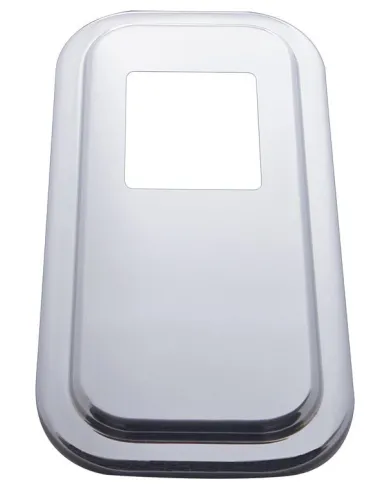 UP21730-Peterbilt Stainless Steel Shift Plate Cover - Short Hood