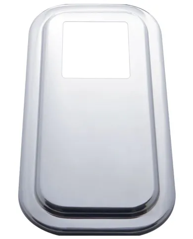 UP21731-Peterbilt Stainless Steel Shift Plate Cover - Extended Hood