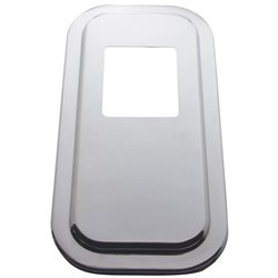 UP21732-Peterbilt Stainless Steel Shift Plate Cover - 5-3/4" x 4-3/4" Opening