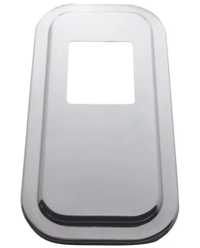 UP21732-Peterbilt Stainless Steel Shift Plate Cover - 5-3/4" x 4-3/4" Opening