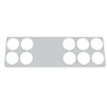UP21820-2006+ Kenworth Stainless Right Gauge Dash Panel Trim - 10 Holes