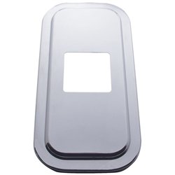 UP21733-Peterbilt Stainless Steel Shift Plate Cover - 4-7/8" x 4-13/16" Opening