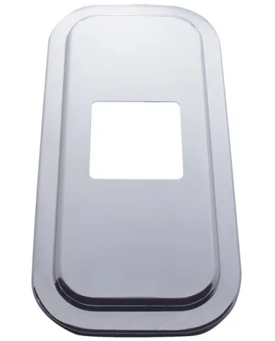 UP21733-Peterbilt Stainless Steel Shift Plate Cover - 4-7/8" x 4-13/16" Opening