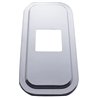 UP21733-Peterbilt Stainless Steel Shift Plate Cover - 4-7/8" x 4-13/16" Opening