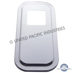 UP21734-Peterbilt Stainless Steel Shift Plate Cover - 4-3/4" x 4-3/4" Opening