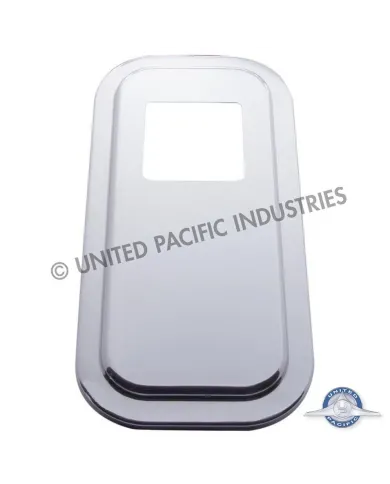 UP21734-Peterbilt Stainless Steel Shift Plate Cover - 4-3/4" x 4-3/4" Opening