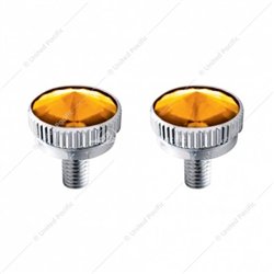 UP21758-5mm CB Mounting Bolt With Amber Crystal (2-Pack)