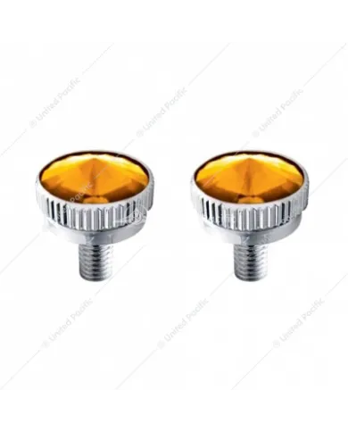 UP21758-5mm CB Mounting Bolt With Amber Crystal (2-Pack)