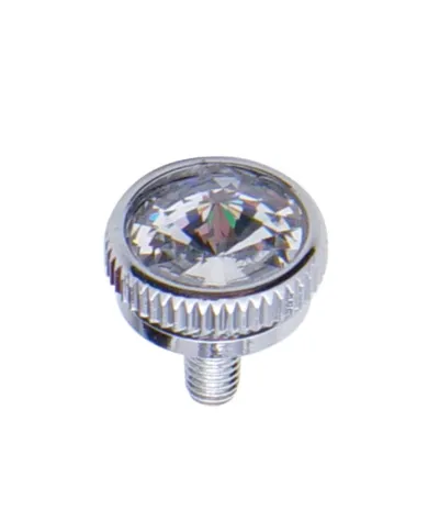 UP21760-5mm CB Mounting Bolt With Clear Crystal (2-Pack)