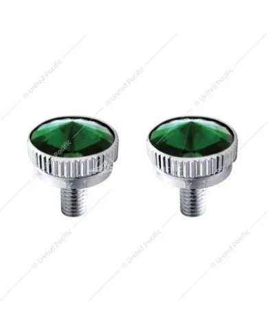 UP21761-5mm CB Mounting Bolt With Green Crystal (2-Pack)