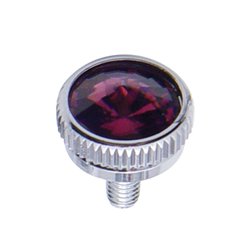 UP21762-5mm CB Mounting Bolt With Purple Crystal (2-Pack)