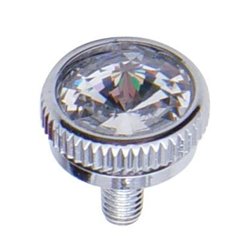 UP21767-6mm CB Mounting Bolt With Clear Crystal (2-Pack)